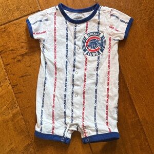 Genuine Merchandise White and Blue Cubs Bodysuit